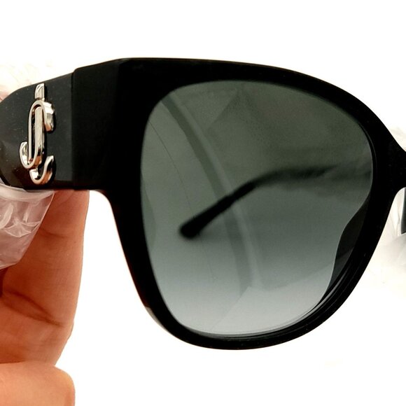Jimmy Choo Sunglasses 58MM Black Sparkle Luxury Designer Italy Chic Modern - Picture 4 of 7